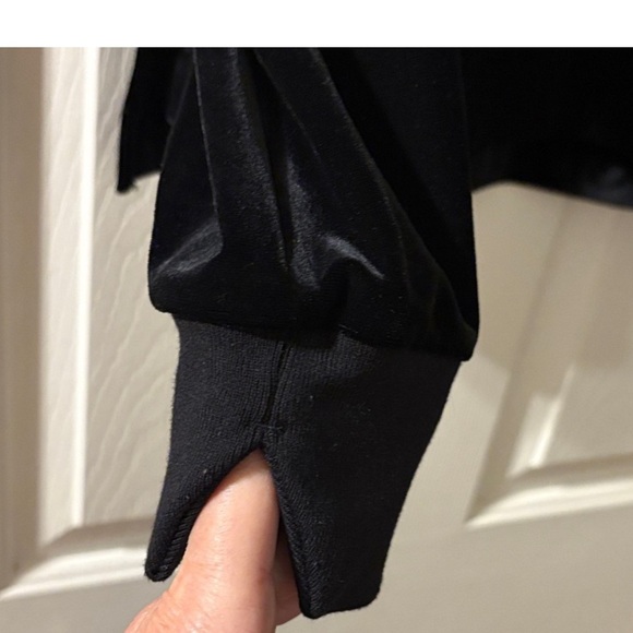 Spanx EUC Velour Quarter Zip Big Collared Jacket size XL - Picture 4 of 8